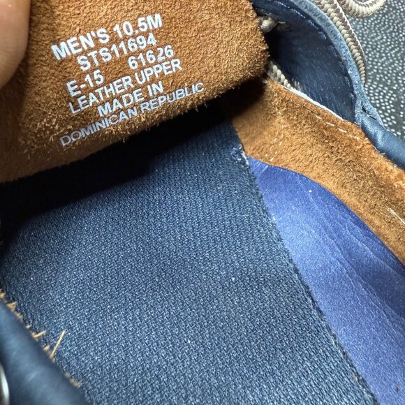 Sperry Top-Sider Mens Boat Shoes Brown & Navy Leather Size 10.5M - Picture 6 of 9